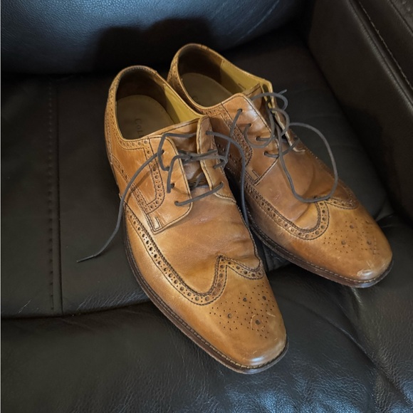 Cole Haan Tan Leather Men's Oxfords - Picture 1 of 12